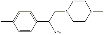 1-(4-methylphenyl)-2-(4-methylpiperazin-1-yl)ethanamine Structure