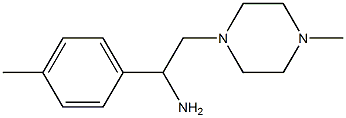 1-(4-methylphenyl)-2-(4-methylpiperazin-1-yl)ethanamine,,结构式