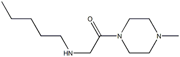 1-(4-methylpiperazin-1-yl)-2-(pentylamino)ethan-1-one Struktur