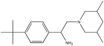 1-(4-tert-butylphenyl)-2-(3,5-dimethylpiperidin-1-yl)ethan-1-amine Struktur