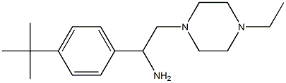 1-(4-tert-Butyl-phenyl)-2-(4-ethyl-piperazin-1-yl)-ethylamine,,结构式