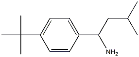 1-(4-tert-butylphenyl)-3-methylbutan-1-amine 化学構造式