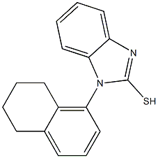 1-(5,6,7,8-tetrahydronaphthalen-1-yl)-1H-1,3-benzodiazole-2-thiol Structure