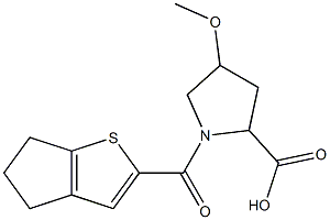 1-(5,6-dihydro-4H-cyclopenta[b]thien-2-ylcarbonyl)-4-methoxypyrrolidine-2-carboxylic acid