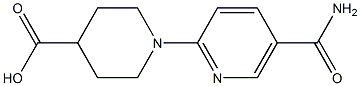 1-(5-carbamoylpyridin-2-yl)piperidine-4-carboxylic acid