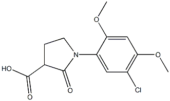  1-(5-chloro-2,4-dimethoxyphenyl)-2-oxopyrrolidine-3-carboxylic acid