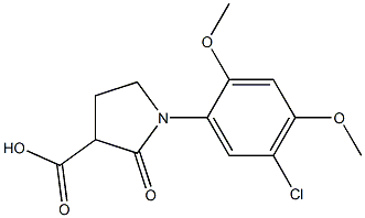 1-(5-chloro-2,4-dimethoxyphenyl)-2-oxopyrrolidine-3-carboxylic acid