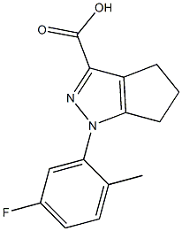 1-(5-fluoro-2-methylphenyl)-1,4,5,6-tetrahydrocyclopenta[c]pyrazole-3-carboxylic acid