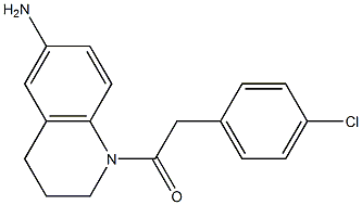 1-(6-amino-1,2,3,4-tetrahydroquinolin-1-yl)-2-(4-chlorophenyl)ethan-1-one Structure