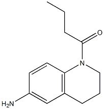 1-(6-amino-1,2,3,4-tetrahydroquinolin-1-yl)butan-1-one,,结构式
