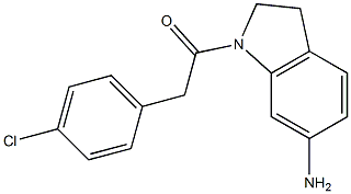 1-(6-amino-2,3-dihydro-1H-indol-1-yl)-2-(4-chlorophenyl)ethan-1-one|