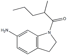 1-(6-amino-2,3-dihydro-1H-indol-1-yl)-2-methylpentan-1-one,,结构式