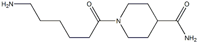 1-(6-aminohexanoyl)piperidine-4-carboxamide Structure