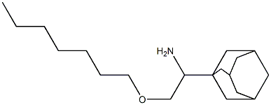 1-(adamantan-1-yl)-2-(heptyloxy)ethan-1-amine Struktur