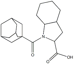 1-(Adamantane-1-carbonyl)-octahydro-indole-2-carboxylic acid Structure