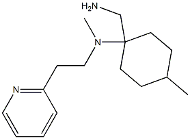 1-(aminomethyl)-N,4-dimethyl-N-[2-(pyridin-2-yl)ethyl]cyclohexan-1-amine|