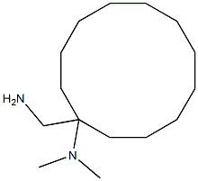 1-(aminomethyl)-N,N-dimethylcyclododecan-1-amine,,结构式
