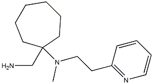 1-(aminomethyl)-N-methyl-N-[2-(pyridin-2-yl)ethyl]cycloheptan-1-amine Structure