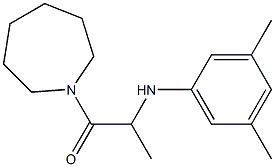 1-(azepan-1-yl)-2-[(3,5-dimethylphenyl)amino]propan-1-one 结构式