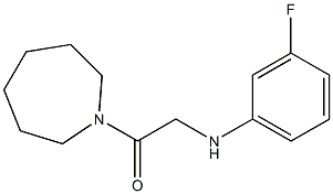 1-(azepan-1-yl)-2-[(3-fluorophenyl)amino]ethan-1-one Struktur