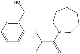 1-(azepan-1-yl)-2-[2-(hydroxymethyl)phenoxy]propan-1-one Structure