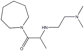 1-(azepan-1-yl)-2-{[2-(dimethylamino)ethyl]amino}propan-1-one 化学構造式