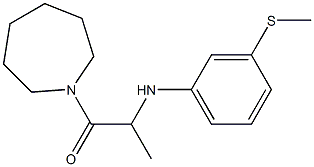 1-(azepan-1-yl)-2-{[3-(methylsulfanyl)phenyl]amino}propan-1-one Structure