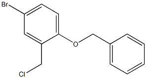 1-(benzyloxy)-4-bromo-2-(chloromethyl)benzene Struktur