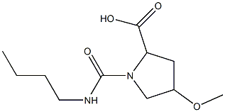 1-(butylcarbamoyl)-4-methoxypyrrolidine-2-carboxylic acid