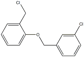 1-(chloromethyl)-2-[(3-chlorophenyl)methoxy]benzene,,结构式