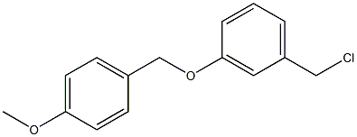 1-(chloromethyl)-3-[(4-methoxyphenyl)methoxy]benzene 结构式
