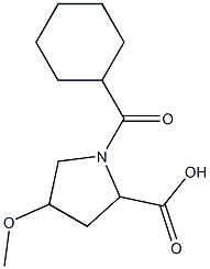 1-(cyclohexylcarbonyl)-4-methoxypyrrolidine-2-carboxylic acid