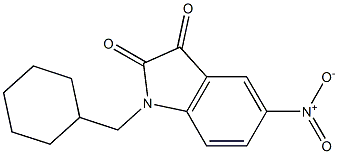 1-(cyclohexylmethyl)-5-nitro-2,3-dihydro-1H-indole-2,3-dione|