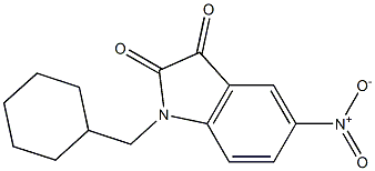 1-(cyclohexylmethyl)-5-nitro-2,3-dihydro-1H-indole-2,3-dione