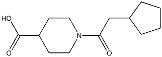 1-(cyclopentylacetyl)piperidine-4-carboxylic acid