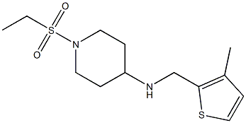 1-(ethanesulfonyl)-N-[(3-methylthiophen-2-yl)methyl]piperidin-4-amine