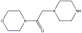 1-(morpholin-4-yl)-2-(piperazin-1-yl)ethan-1-one Structure