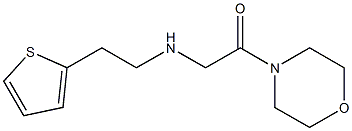 1-(morpholin-4-yl)-2-{[2-(thiophen-2-yl)ethyl]amino}ethan-1-one Structure