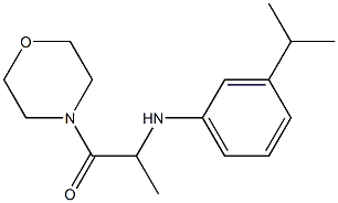 1-(morpholin-4-yl)-2-{[3-(propan-2-yl)phenyl]amino}propan-1-one 结构式