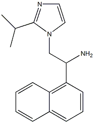 1-(naphthalen-1-yl)-2-[2-(propan-2-yl)-1H-imidazol-1-yl]ethan-1-amine Structure