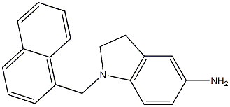 1-(naphthalen-1-ylmethyl)-2,3-dihydro-1H-indol-5-amine Structure