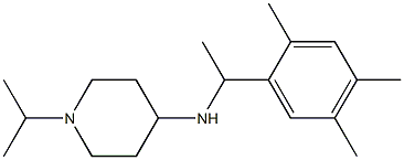 1-(propan-2-yl)-N-[1-(2,4,5-trimethylphenyl)ethyl]piperidin-4-amine 化学構造式