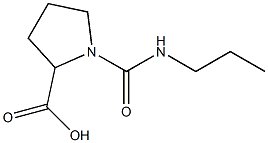 1-(propylcarbamoyl)pyrrolidine-2-carboxylic acid Structure