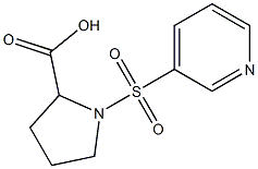 1-(pyridin-3-ylsulfonyl)pyrrolidine-2-carboxylic acid 结构式