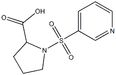 1-(pyridin-3-ylsulfonyl)pyrrolidine-2-carboxylic acid Structure