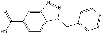 1-(pyridin-4-ylmethyl)-1H-1,2,3-benzotriazole-5-carboxylic acid 结构式