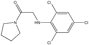 1-(pyrrolidin-1-yl)-2-[(2,4,6-trichlorophenyl)amino]ethan-1-one Structure