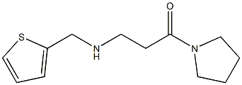 1-(pyrrolidin-1-yl)-3-[(thiophen-2-ylmethyl)amino]propan-1-one|