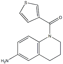 1-(thiophen-3-ylcarbonyl)-1,2,3,4-tetrahydroquinolin-6-amine,,结构式