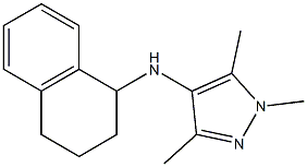 1,3,5-trimethyl-N-(1,2,3,4-tetrahydronaphthalen-1-yl)-1H-pyrazol-4-amine|